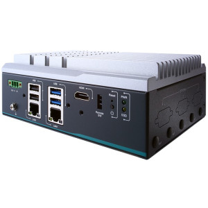 Axiomtek AIM101 Edge AI Computer with Intel N150, PCIe Gen3 x4 M.2 slot, 4 USB, dual 2.5GbE, 1 HDMI